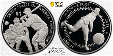 2022-P $1 Negro Leagues Baseball PR69DCAM