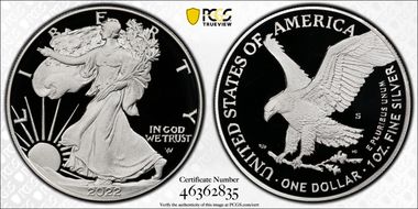2022-S $1 Silver Eagle PR69DCAM