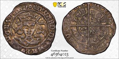 (1464-65) Groat S-2000 Rose, London AU50
