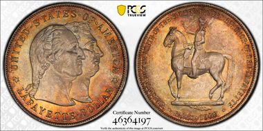 1900 $1 Lafayette MS65