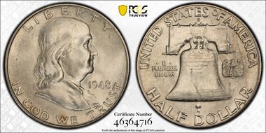 1948-D 50C MS63FBL