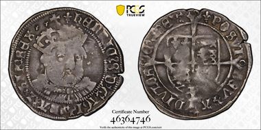 (1544-47) Groat S-2369 Lis, Tower Mint VF25