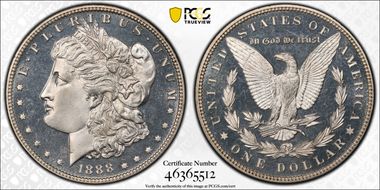 1888 $1 PR65CAM