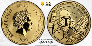 2020 NZM $250 Boba Fett Star Wars MS69