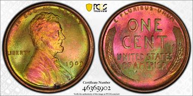 1909 1C Lincoln MS64RB