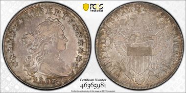 1803 $1 Large 3 AU50