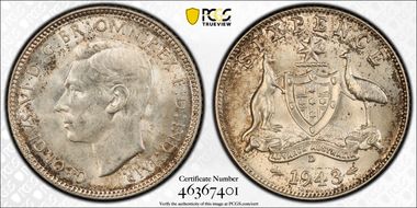 1943-D 6D KM-38  Ag MS63