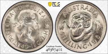 1961(m) Shil KM-59  Ag MS63