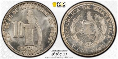 1945 10C MS65