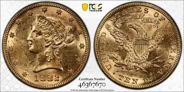 1882 $10 MS61