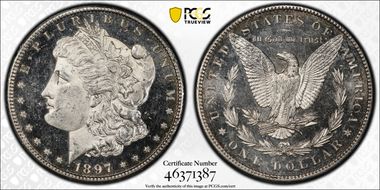 1897-S $1 MS63DMPL