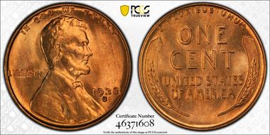 1938-S 1C MS66RD