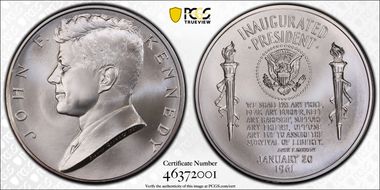 (2015) Medal John F. Kennedy Chronicles Set First Strike MS69