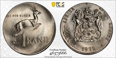 1977 Rand Nickel MS64