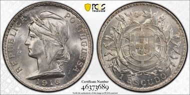 1916 Escudo MS62