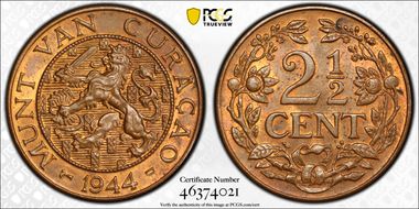 1944-D 2 1/2C MS63RB