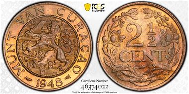 1948  2 1/2C MS64RB