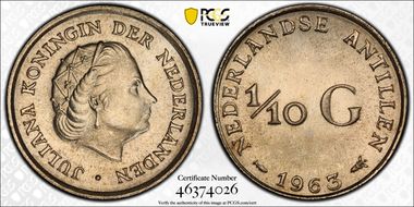 1963 1/10 G MS65