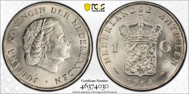 1964 Gulden KM-2 fish MS64