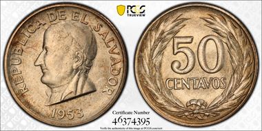 1953 50C MS65
