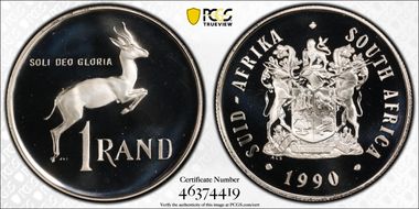 1990 Rand Silver PR69DCAM