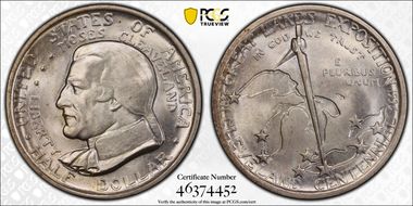 1936 50C Cleveland MS66