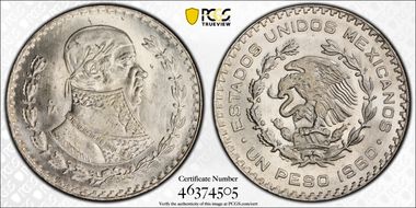 1960-Mo Peso KM-459 MS66