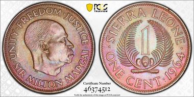 1964 1C KM-17 MS65BN