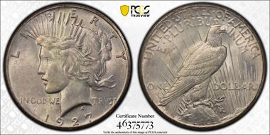1927 $1 AU58