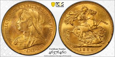 1894-S Sov S-3877 MS63