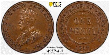 1919 .//. 1D Double dot AU55BN