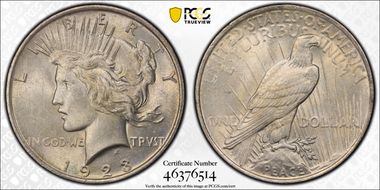 1923 $1 MS62