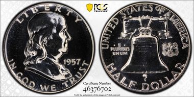 1957 50C PR65