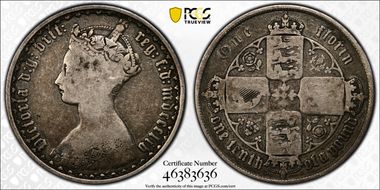 1854 Florin S-3891 F12