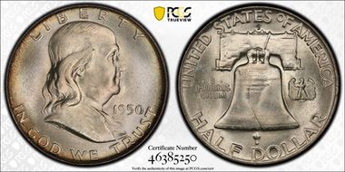 1950-D 50C MS66+ FBL