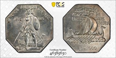 1925 AR Medal Norse American, Thick MS62