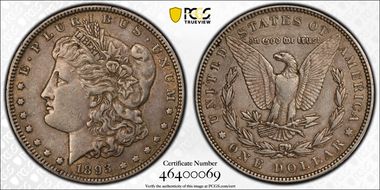 1893 $1 XF40