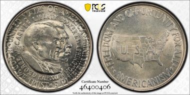 1952 50C Washington-Carver MS63