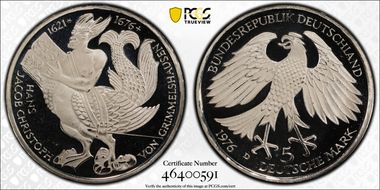 1976-D 5 Mk Grimmelshausen PR68DCAM