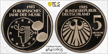 1985-F 5 Mk Year of Music PR69DCAM