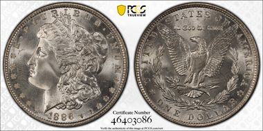 1886 $1 MS67
