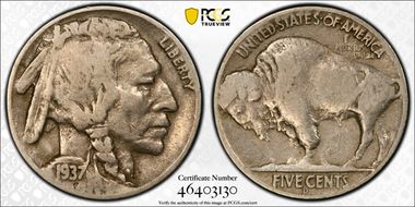 1937-D 5C 3 Legs F15