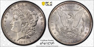 1884-CC $1 MS63