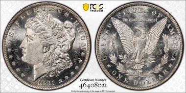 1881-O $1 MS63PL