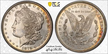 1878 7/8TF $1 Strong MS64