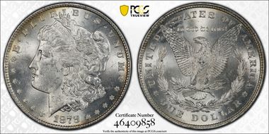 1878 8TF $1 VAM 14.1, Alligator Eye MS62