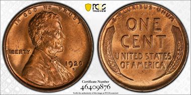 1920-D 1C MS65+ RD