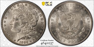 1884 $1 MS63
