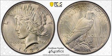 1935 $1 MS62