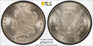 1878-S $1 MS67+